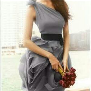 Vera Wang one shoulder organza dress!